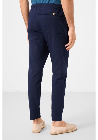 Tommylife Lacivert Standart Fit Dokuma Hafif Esnek Chino Erkek Pantolon - 82179 Lacivert