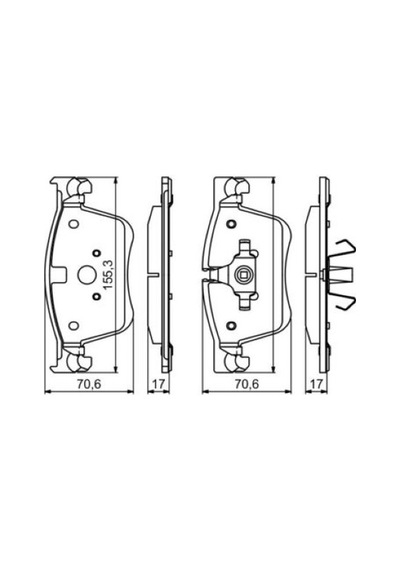 Citroen C4 Picasso 1.6hdi 2013-2018 Bosch Ön Balata 25833