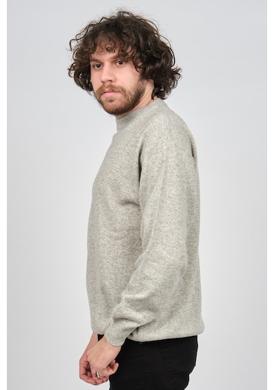 Ida Erkek Lambswool Bisiklet Yaka Kazak 0593154 Gri Gri