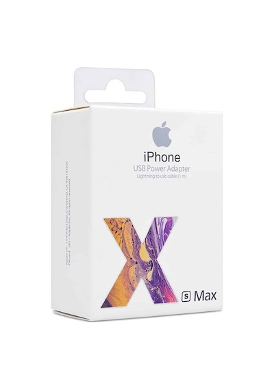 Xs Max Apple iPhone Uyumlu Şarj Aleti Şarj Başlığı + Kablo