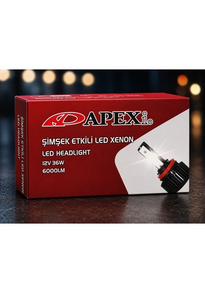 9006 Soketli Led Xenon Far Ampulü 12v 36w 6000lm Beyaz Işık