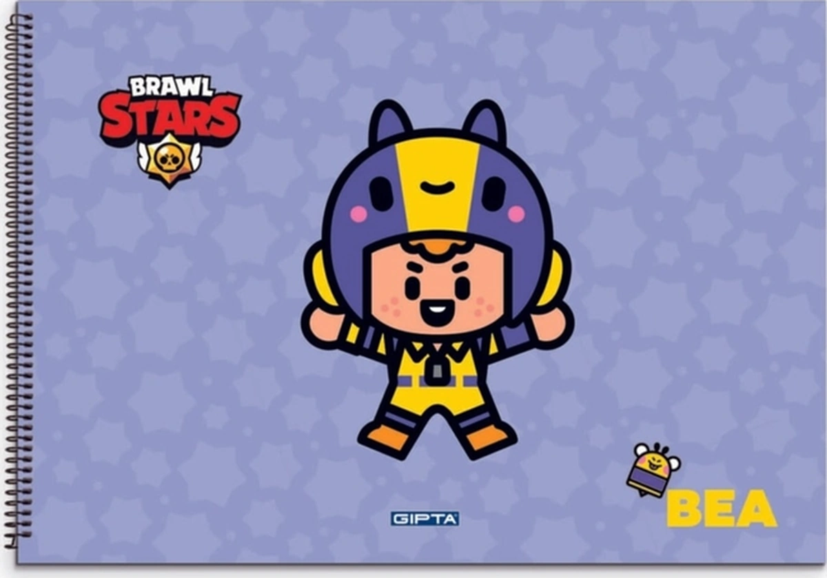 Brawl Star Spiralli Resim Defteri 17x24cm 15 Yaprak 5699 12 Li Paket