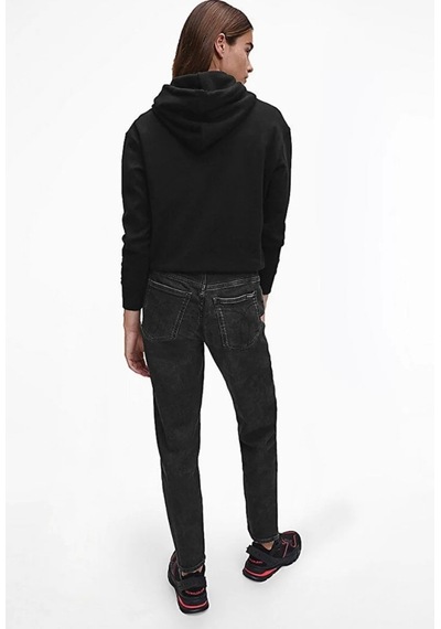 Calvin Klein Jeans Kapüşonlu Normal Kalıp Sweatshirt Siyah