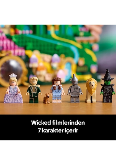 LEGO® Wicked Emerald City Duvar Tablosu 75685 - Yetişkinler için Dekoratif Model Yapım Seti (1518 Parça)