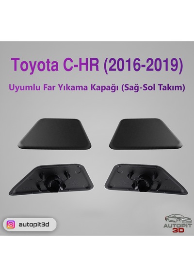 Toyota C-hr 2016-2019 Uyumlu Far Yıkama Kapağı Sağ-sol Takım