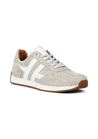Kadın Bej Süet Deri Sneaker