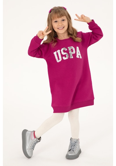 U.s. Polo Assn. Kız Çocuk Fuşya Elbise Örme 50298903-vr023 Fuşya