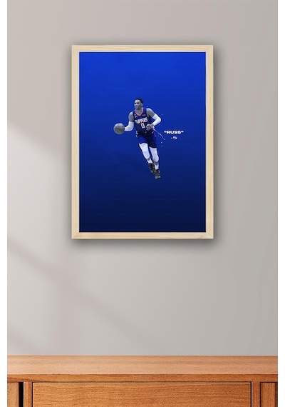 Russell Westbrook Çerçeveli Tablo - Basketbol Nba Posteri Tablo