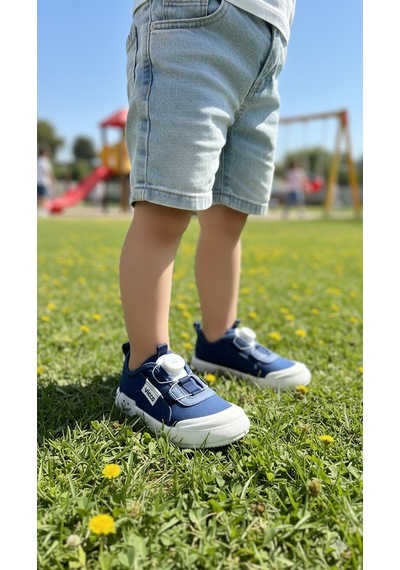Vicco Sörf Akıllı Bağcık Çocuk Keten Ayakkabı Kot Kot