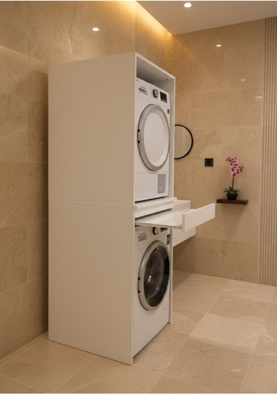 Altay Çamaşır Makinesı Ve Kurutma Makinesi Dolabı Çekmeceli Banyo Dolabı Beyaz Beyaz Altay Çamaşır Makinesı Ve Kurutma Makinesi Dolabı Çekmeceli Banyo Dolabı Beyaz Beyaz