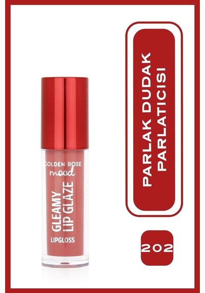 Golden Rose Mood Gleamy Lip Glaze Lipgloss No:202 Peachy Nude - Renkli Dudak Parlatıcısı Diğer