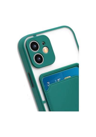 Fitcase Apple Uyumlu iPhone 12 Pro Kilif Cardy Kartlik Cepli Mat Kapak 514448012