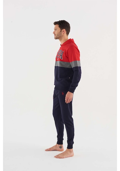 U.S. POLO Assn. Erkek Kırmızı Pijama Takımı 18602 Kırmızı