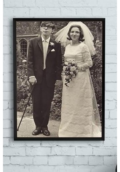Stephen Hawking Bilimsel Çerçeveli Tablo 40x50cm