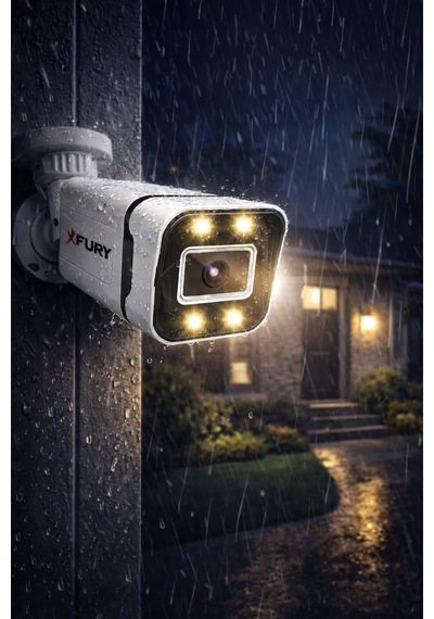 Fury 4 Ultra Warm Led Gece Renkli Görüntü Güvenlik Kamerası Dış Mekan Su Geçirmez