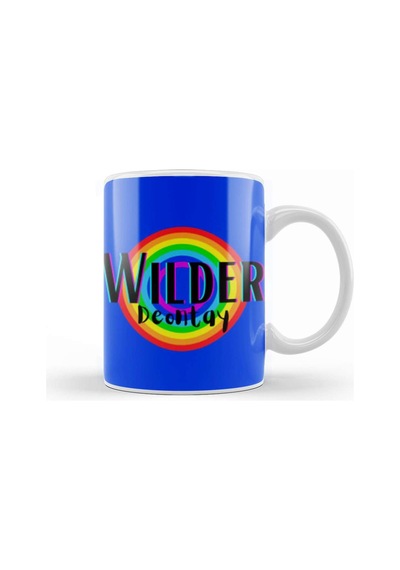 Deontay Wilder Retro Rainbow Style Kupa Bardak Porselen Karışık