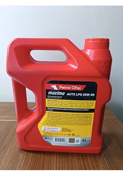 Petrol Ofisi Auto Lpg 20W-50 Motor Yağı 4 L