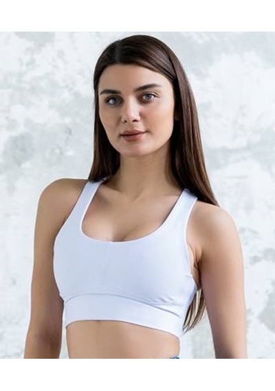 Lismina Ekstra Toparlayıcı Spor Büstiyer - Sporcu Sütyeni Beyaz