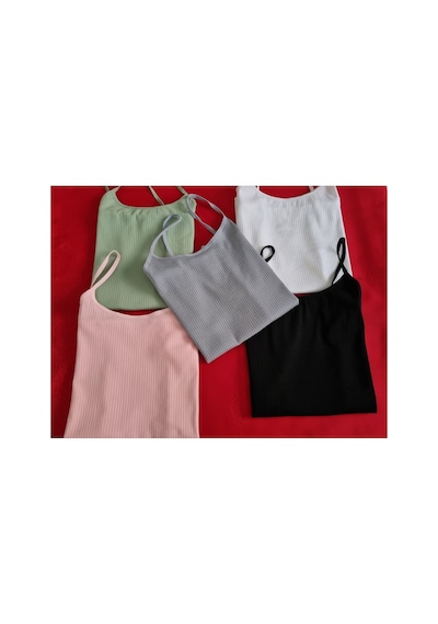 Demirsa Boutique Kadın İp Askılı 5 Adet Fitilli, Pamuklu, Likralı, Ribana Atlet Pembe, Yeşil, Mavi, Beyaz, Siyah Pembe-mavi-yeşil-siyah-beyaz Demirsa Boutique Kadın İp Askılı 5 Adet Fitilli, Pamuklu, Likralı, Ribana Atlet Pembe, Yeşil, Mavi, Beyaz, Siyah Pembe-mavi-yeşil-siyah-beyaz