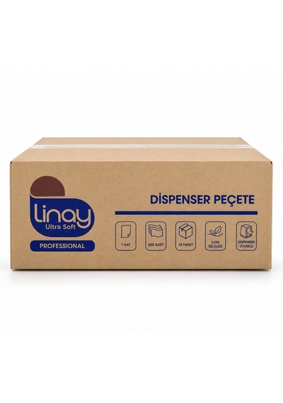 Dispenser Peçete 200 Yaprak X 18 Paket