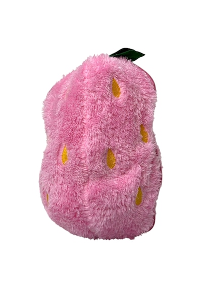 Sevimli Çilek Tavşan Peluş Çantalı Hediyelik 50 Cm Oyuncak PEMBE