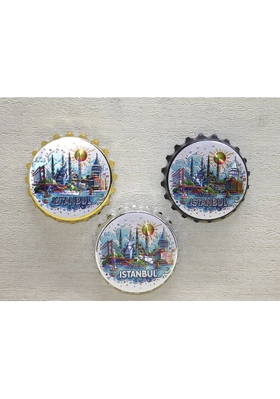 Tedar İstanbul Temalı Metal Magnet Alk4341 Najmaddin Standart