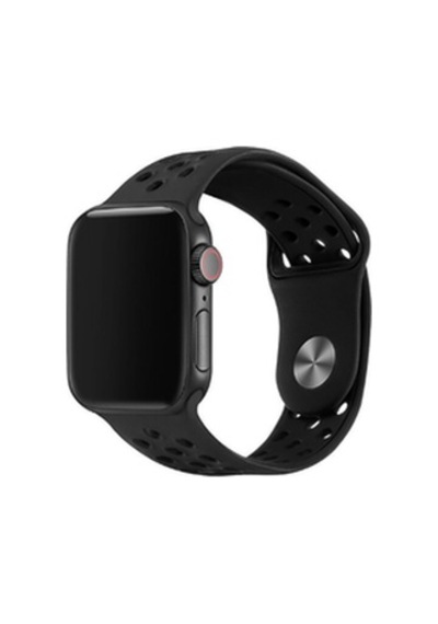 Apple Watch Uyumlu 42mm Krd-02 Silikon Kordon - Siyah