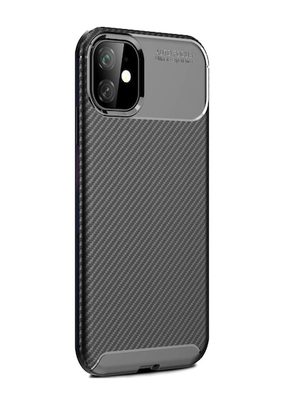 Apple Uyumlu iPhone 11 Kilif Karbon Tasarim Negro Silikon Kapak 403234036