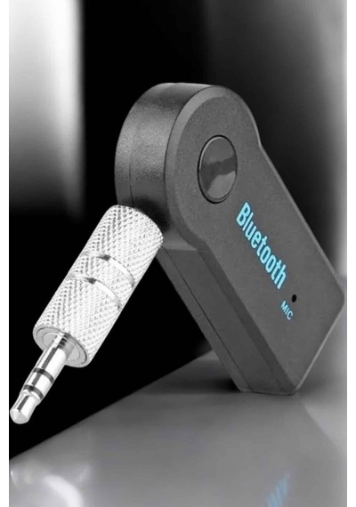 Kablosuz - 643 - Bluetooth Aux Araç Kiti Siyah - Csmo-tex - Hafıza Kartlı