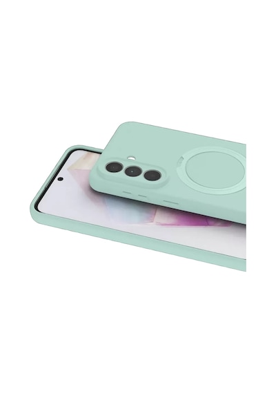 Samsung Galaxy A57 5g Regal Magsafe Standlı Kapak - Su Yeşili renkli