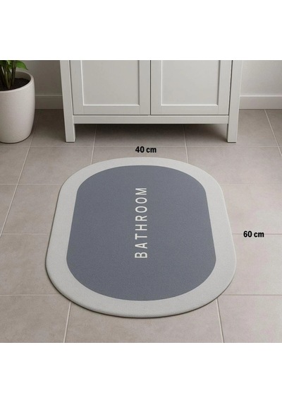 Mey İthalat Sihirli Süper Su Emici Kaymaz Tabanlı Oval Paspas 40 60 Cm Diğer
