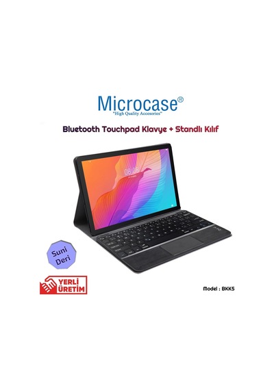 Huawei Uyumlu Matepad T10 9.7" Bt Touchpad Klavyeli Standlı Kılıf Bkk5