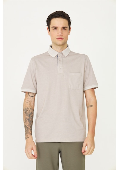 Bej Polo Yaka T-shirt Bej