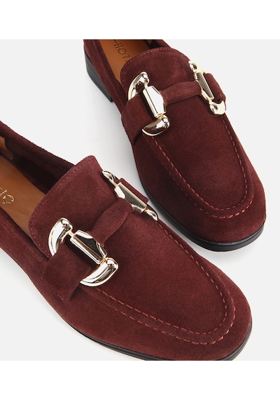 Hotiç Kadın Süet Deri Bordo Tokalı Klasik Loafer 01ayh312400a780 01ayh312400a780 Bordo