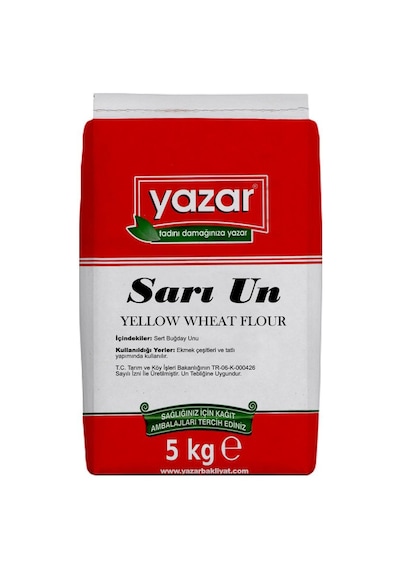 Yazar Taş Değirmende Öğütülmüş Sarı Un 5 KG