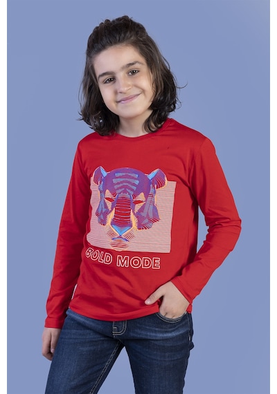 Toontoy Kids Toontoy Erkek Çocuk Kabartma Baskılı Tişört Kırmızı Toontoy Kids Toontoy Erkek Çocuk Kabartma Baskılı Tişört Kırmızı