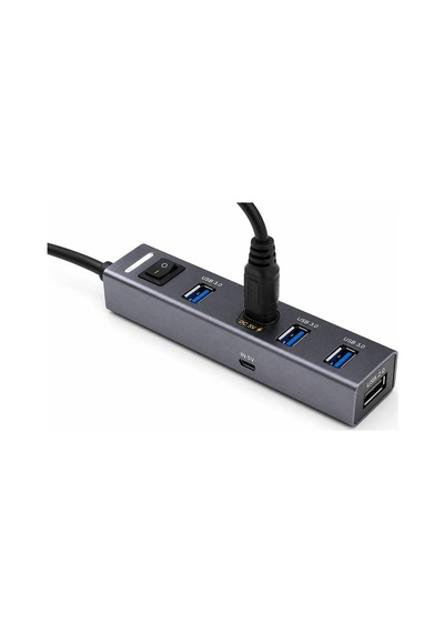 Usb Type-c 3.1 Gen1 Hub 4 Port 5 Gbps Gri Tu360 Evimdeyokyok