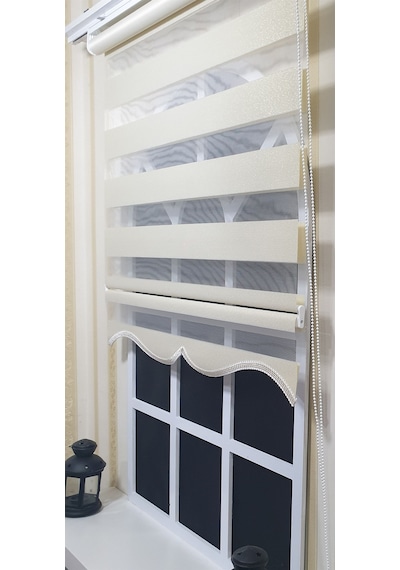 Zebra Stor Perde Altın Simli Etek Dilimli St 007 Altın