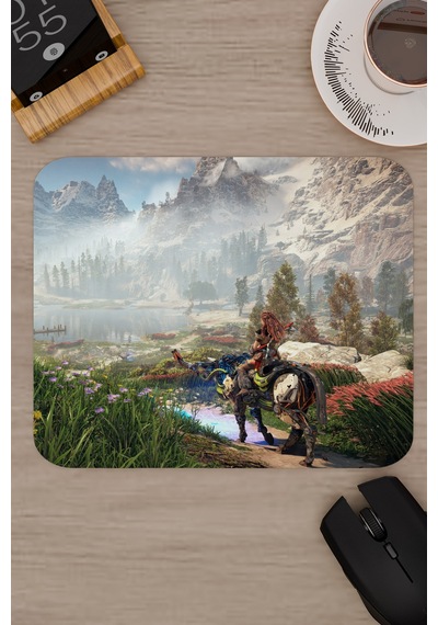 Horizon Zero Kaymaz Dikişli Kauçuk Oyuncu Mousepad V2 - 22x18 Gaming Mouse Pad Fare Altlığı