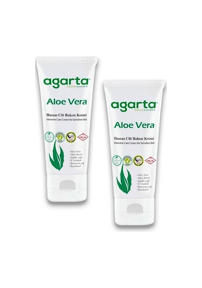Agarta Doğal Aloe Vera Nemlendirici Cilt Kremi 2 x 75 ML