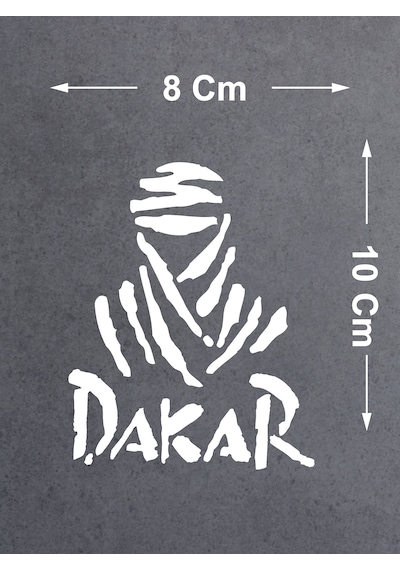 Dakar Sticker - 4x4 Off Road Adventure Sticker - Araba Oto Motosiklet Karavan Cam Sticker - 00074 10X8 Cm
