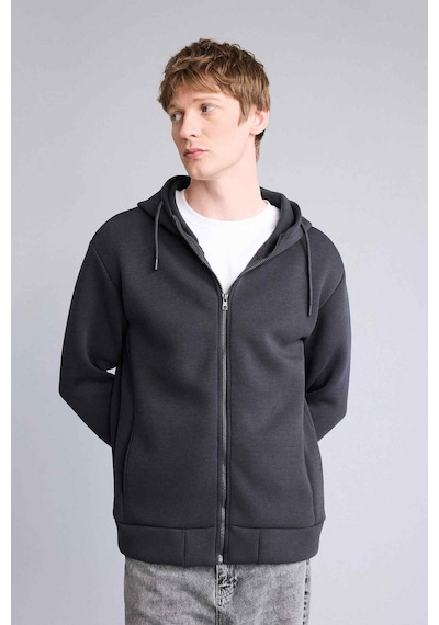 Defacto Kapüşonlu Fermuarlı Sweatshirt G9103AX26SM