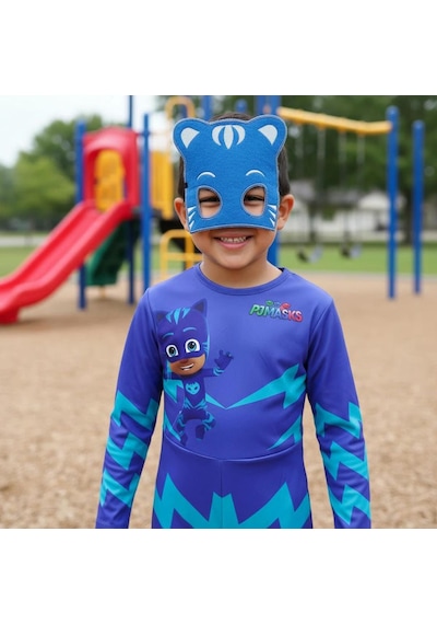 Tekstilland Pj Mask Kostüm Pijamaskeliler Kedi Çocuk Kostüm- Cat Boy Tulum+maskeli Set Renkli Çok Renkli Tekstilland Pj Mask Kostüm Pijamaskeliler Kedi Çocuk Kostüm- Cat Boy Tulum+maskeli Set Renkli Çok Renkli