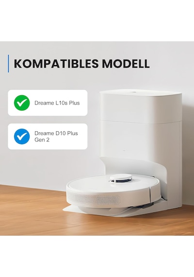 Dreame D10 Plus Gen 2 / L10s Plus Robot Süpürge İçin 8 Adet Toz Torbası, 4l Büyük Kapasiteli El