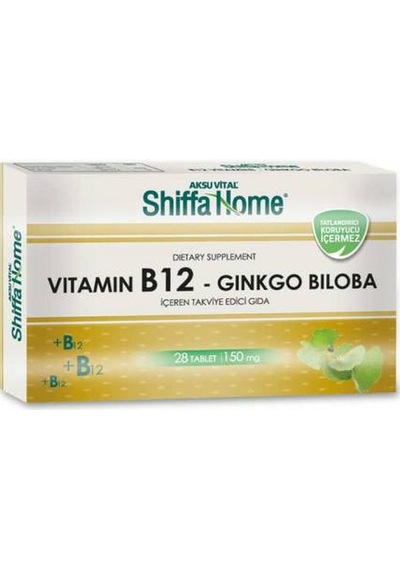 Aksuvital Shiffa Home Vitamin B12 Ginko Biloba
