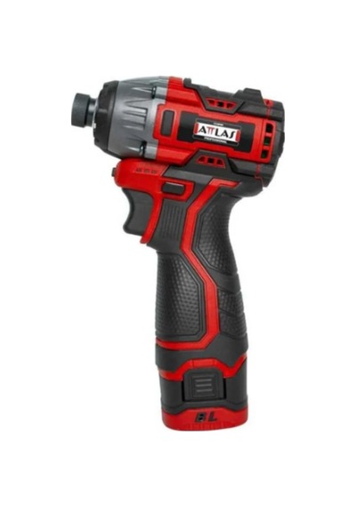 Attlas Darbeli Vidalama, Atbl 16ıd-202c, 16v Dc, Kömürsüz Motor, Li-ion 2.0 Ah Çift Akü, 2 Kademeli Hız, 10mm Anahtarsız Mandren, Led Aydınlatmalı
