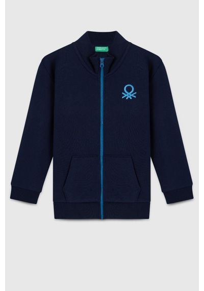 United Colors Of Benetton Erkek Çocuk Bnt-b23351 Sweatshirt Lacivert-1901 Lacivert