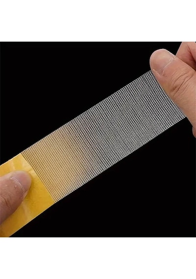 Örgülü Çift Taraflı Bant 20mm 20 Metre Fiber Takviyeli Dokuma Örgü Bez Destekli Silikon Yapıştırıcı