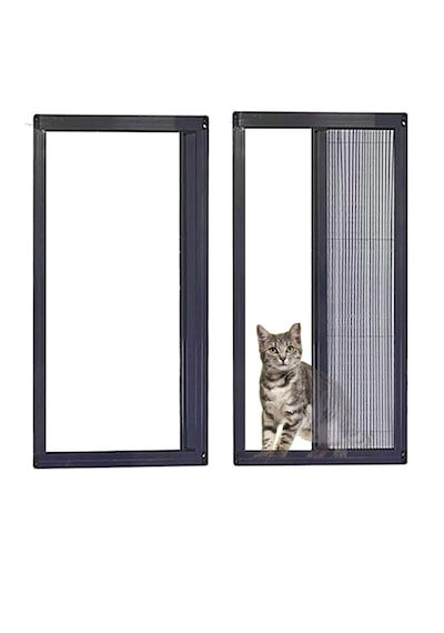 Akordeon Pilise Yırtılmaz Ped Kedi Tüllü Pencere Sineklik Antrasit 70x130 Istenilen Ölçüde En 70'e Kadar / Boy 130'a Kadar