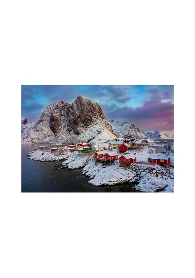 Puzzle 1500 Parça Norveç Lotofen Adası Kış Manzarası 17976